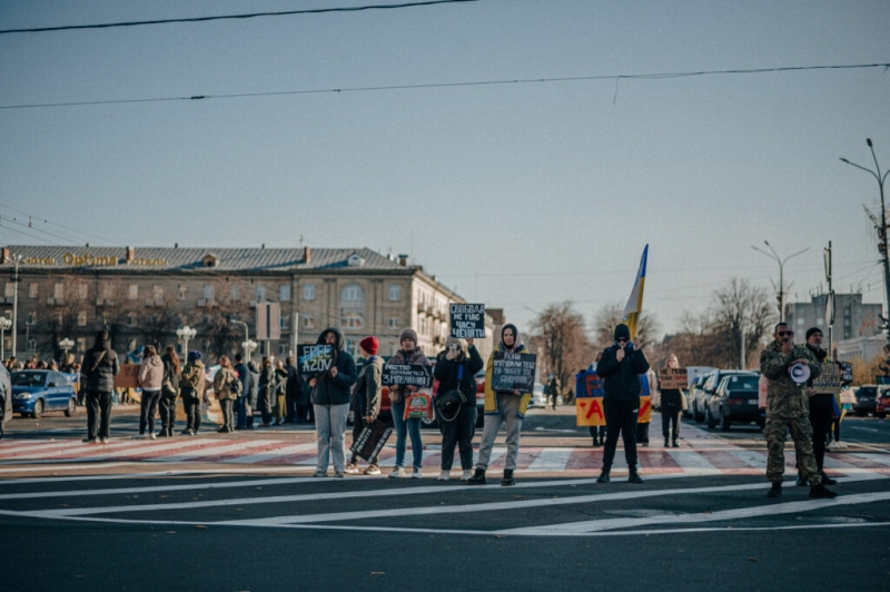 Черкаси вийшли на акцію у підтримку полонених і зниклих безвісти