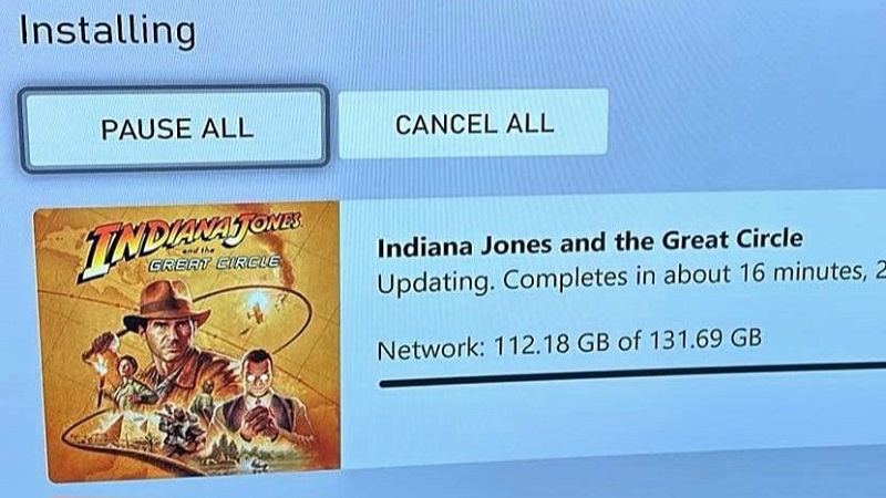 На Xbox Series стартувало попереднє завантаження Indiana Jones And The Great Circle - гра займе понад 130 ГБ на SSD