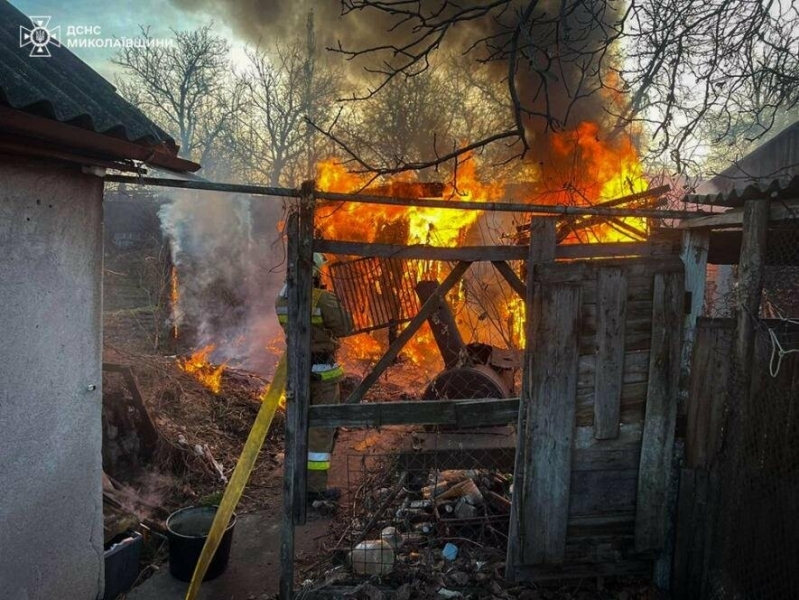 Через короткое замкнення електромережі на Миколаївщині сталась пожежа, - ФОТО